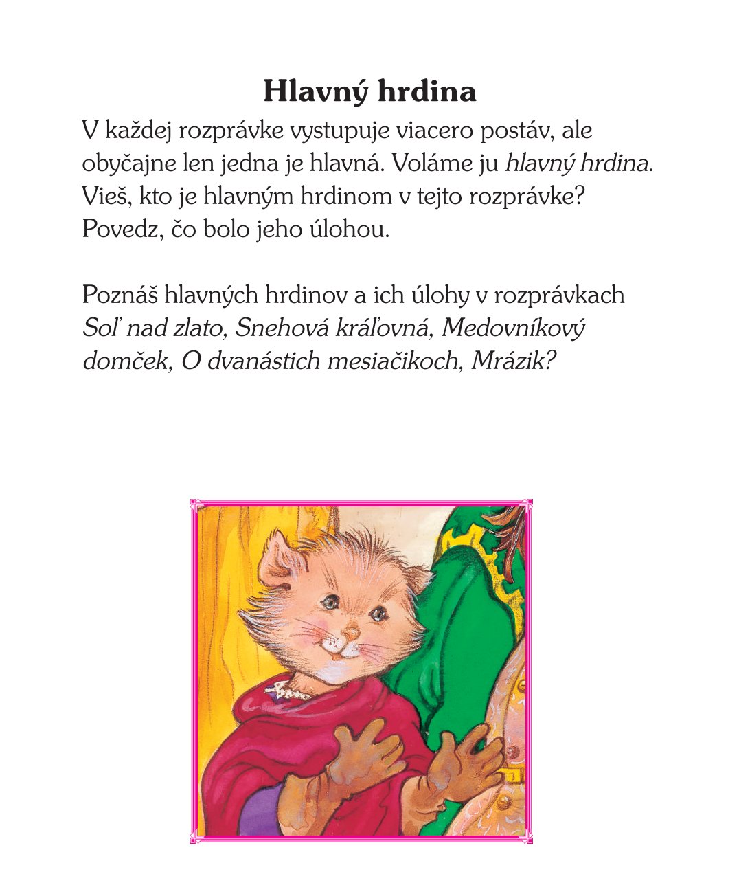 Rozprávkový šlabikár  Snehulienka