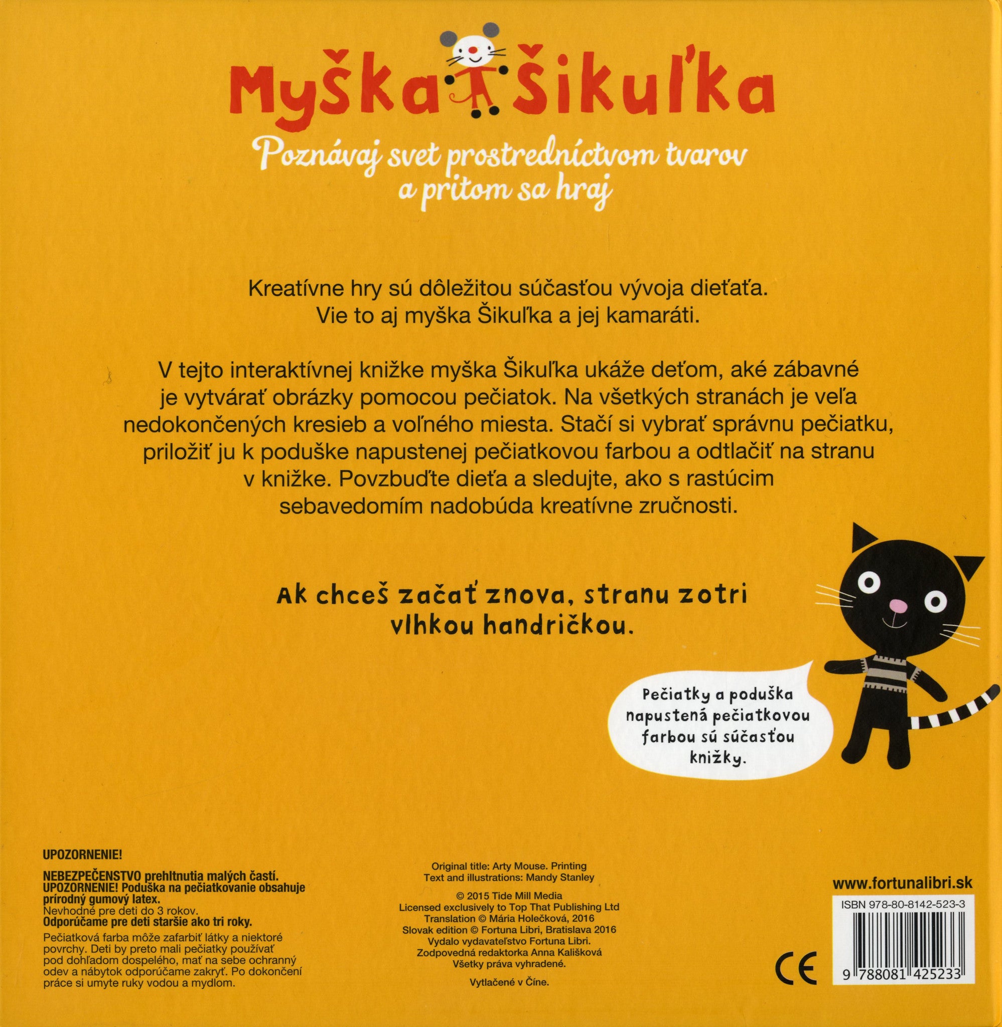 Myška Šikuľka – Pečiatky